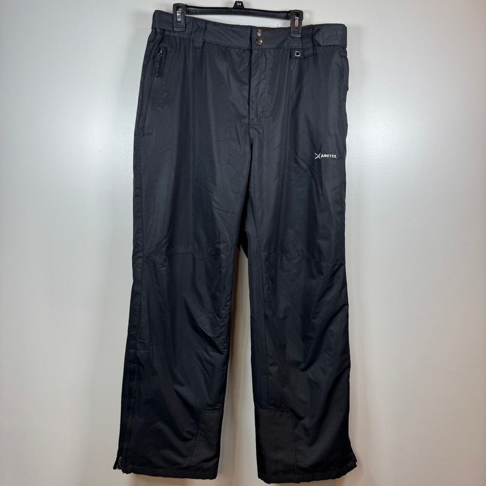 Arctix Mens Insulated Snow Pants Black Winter Ski Snowboard
